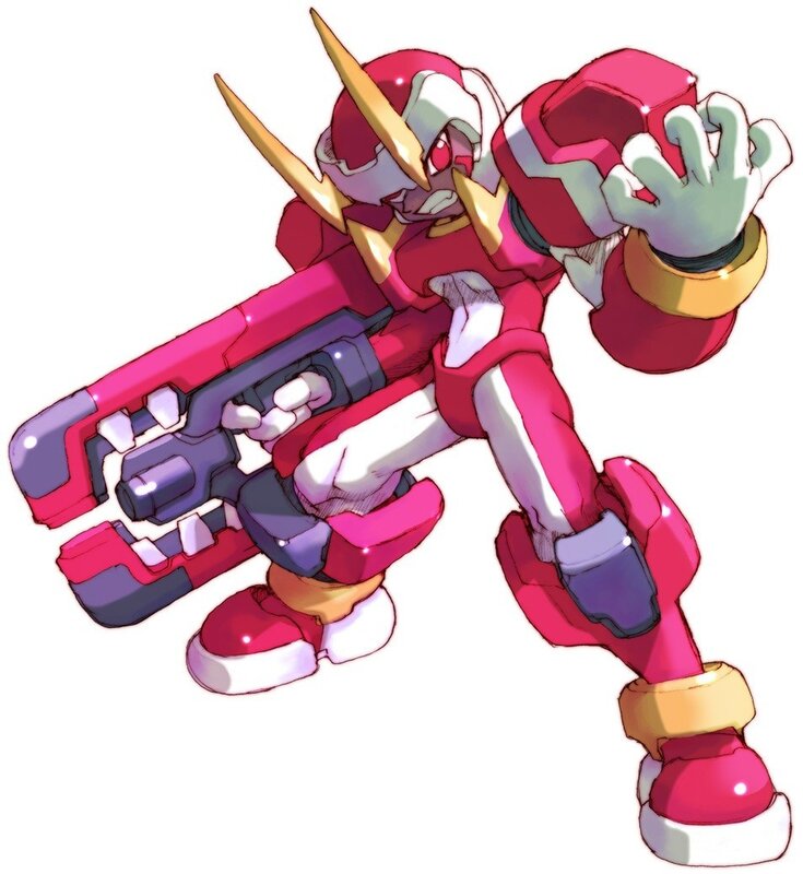Red Robot with Weapon — Aggressive