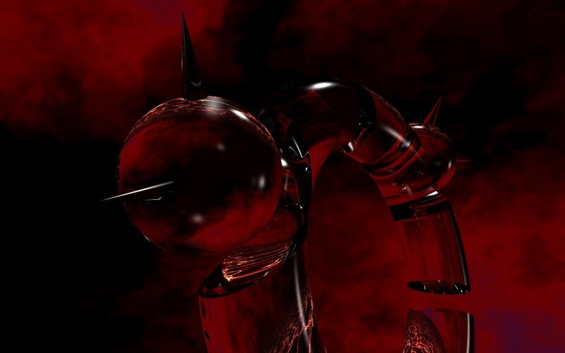 Red Robotic Figure
