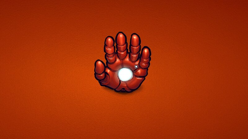 Red Robotic Hand — Dramatic