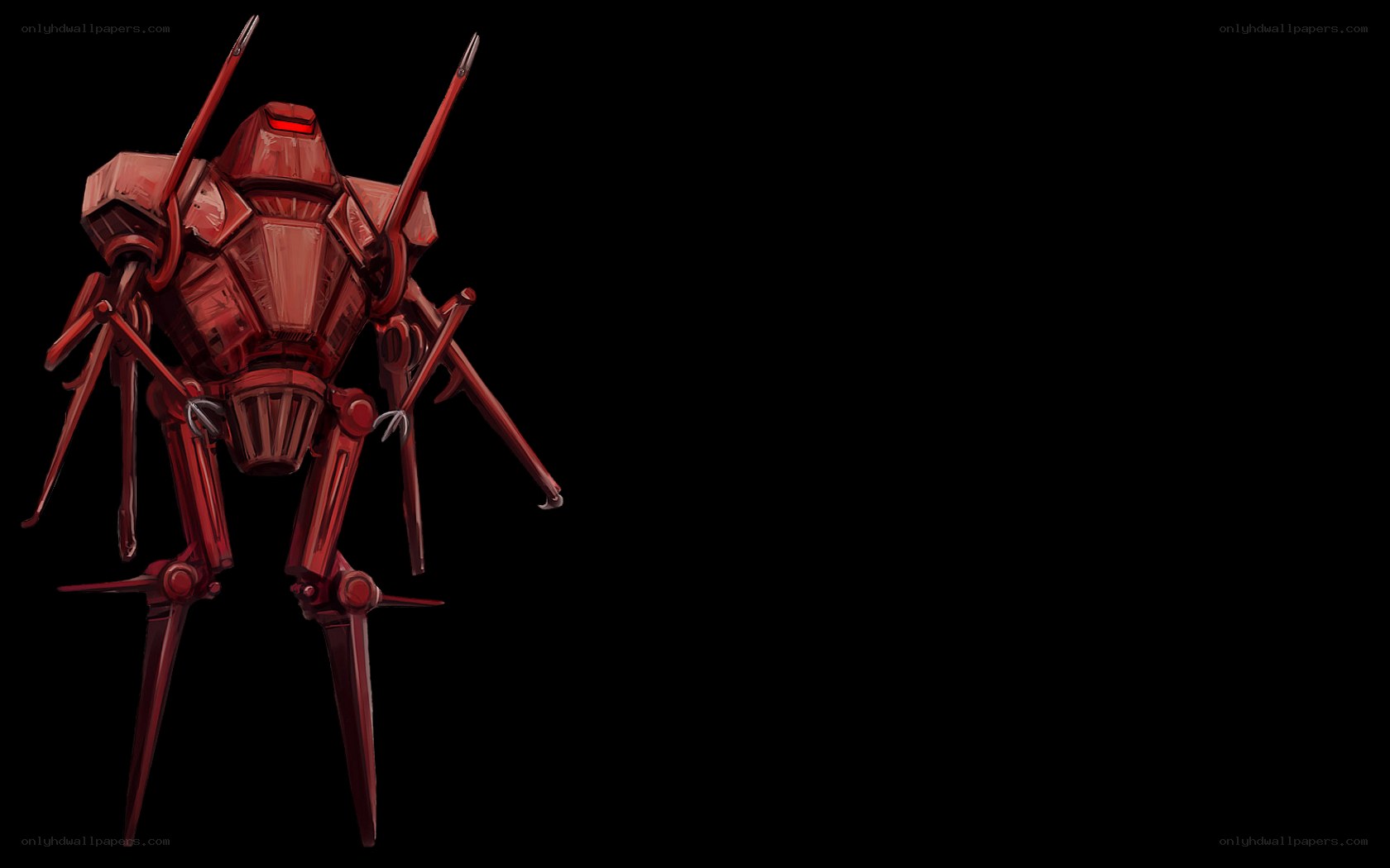 red robotic walker