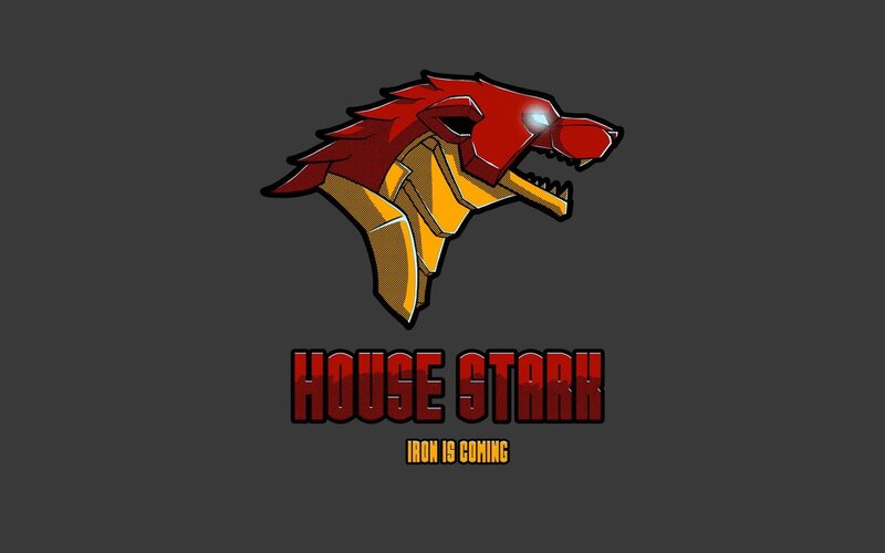 Red Robotic Wolf Head — Gray