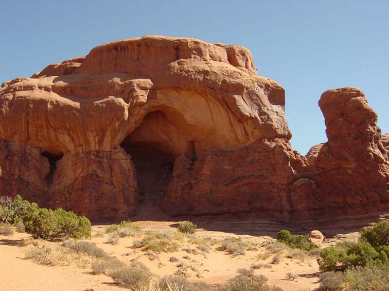 Red Rock Arch Formation — Arid