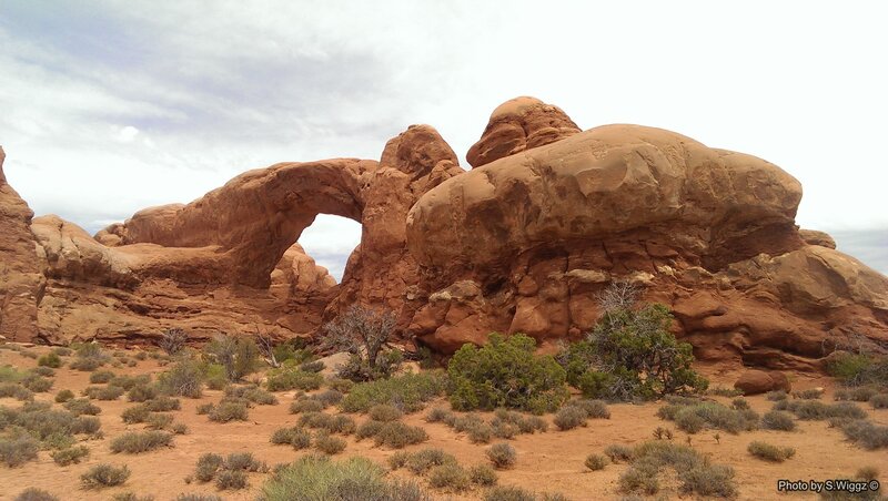 Red Rock Arch Formation — Brown