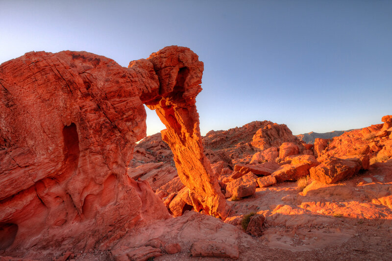 Red Rock Arch Formation — Dramatic