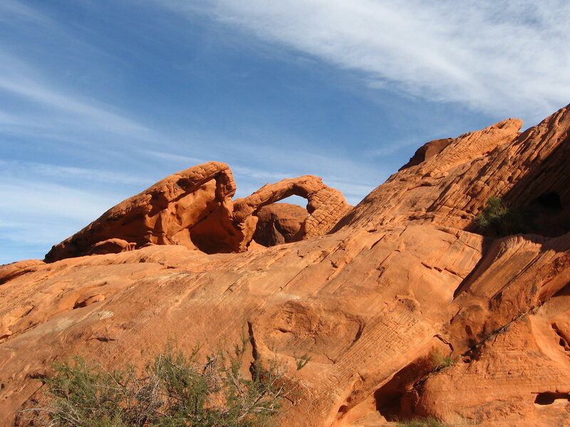Red Rock Arch Formation — Orange