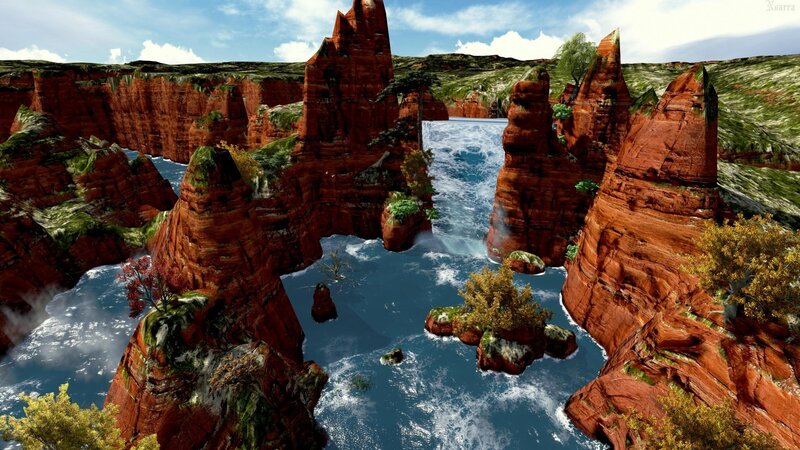 Red Rock Canyon — Dramatic, Afternoon, 3d Render