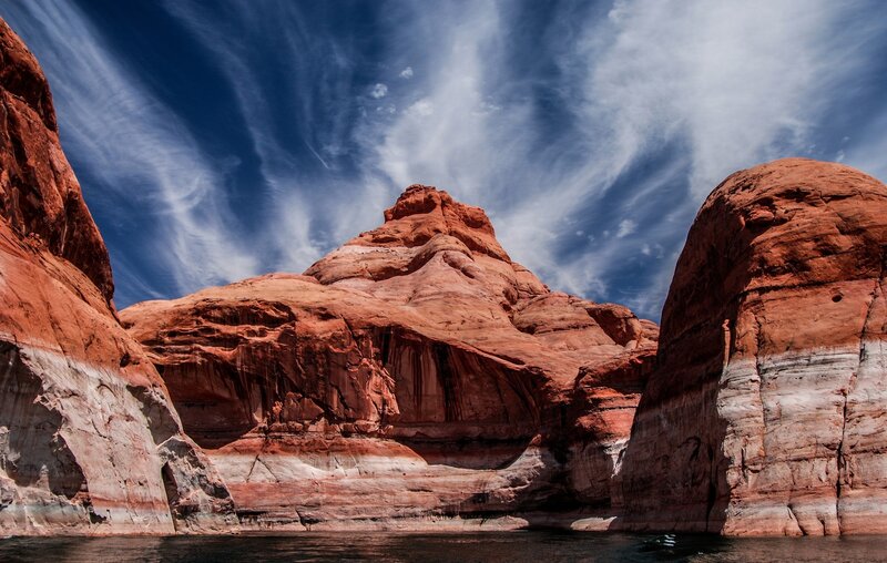 Red Rock Canyon — Dramatic, Afternoon, Photograph, Water