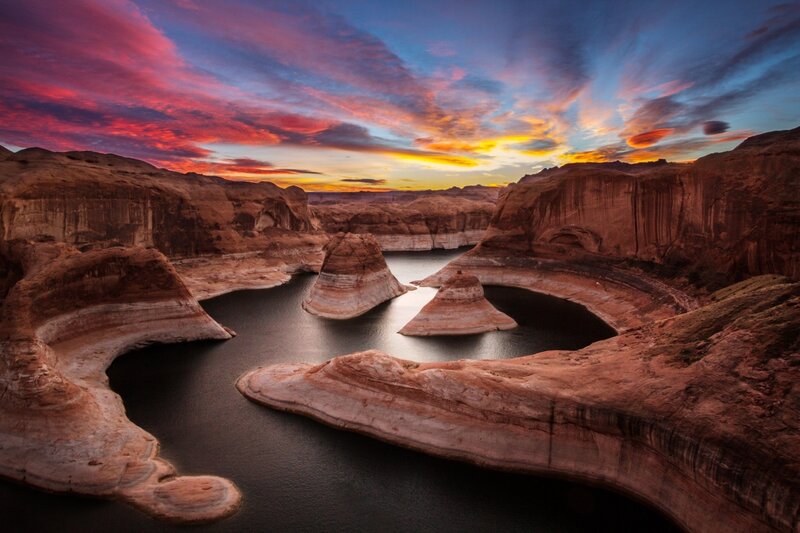 Red Rock Canyon — Dramatic, Sunset, Photograph