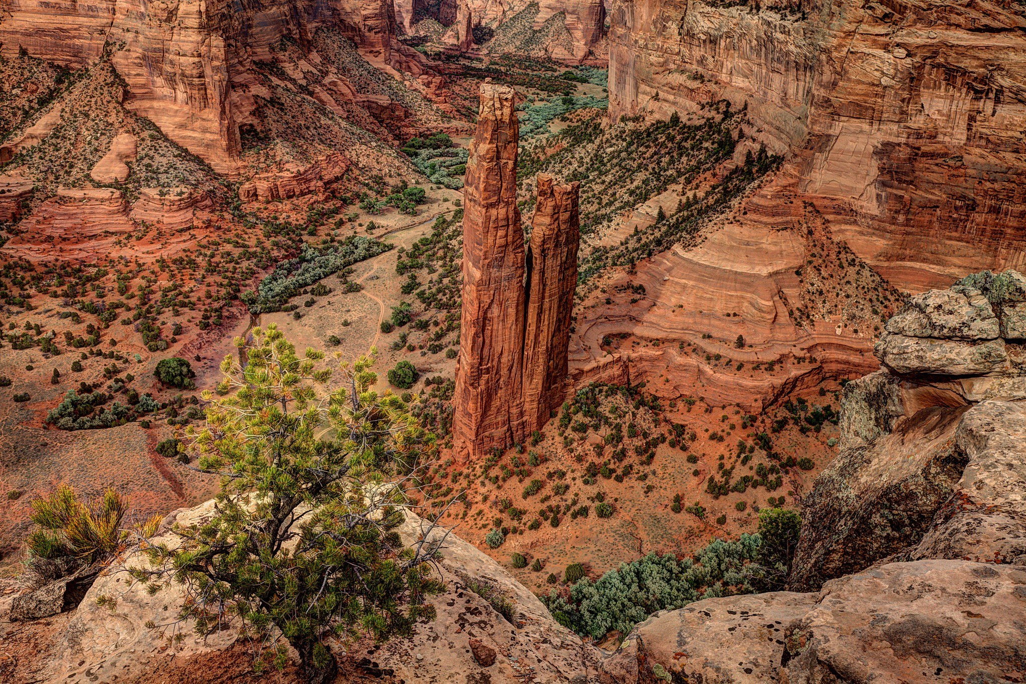 Red rock canyon formation
