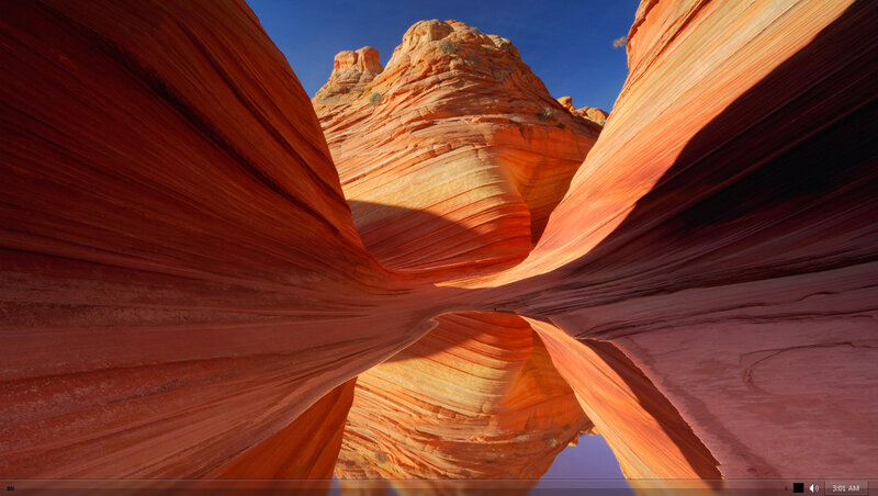 Red rock canyon formation