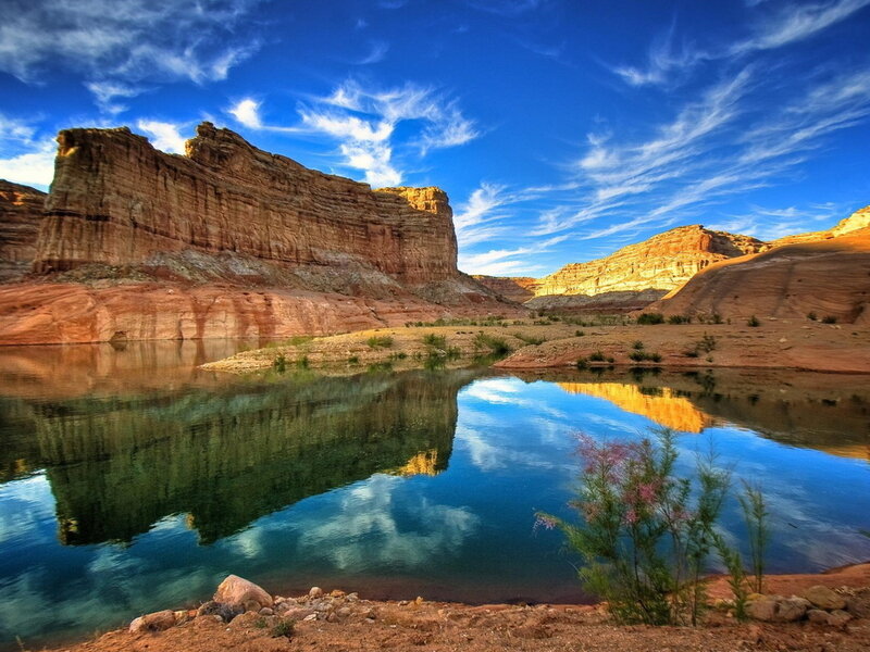 Red Rock Canyon Lake — Blue, Serene