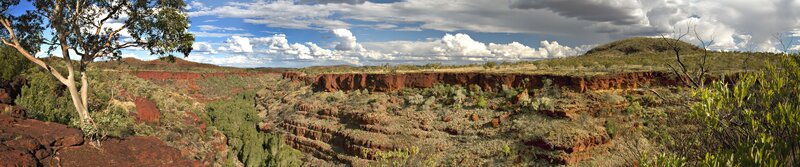 Red rock canyon landscape