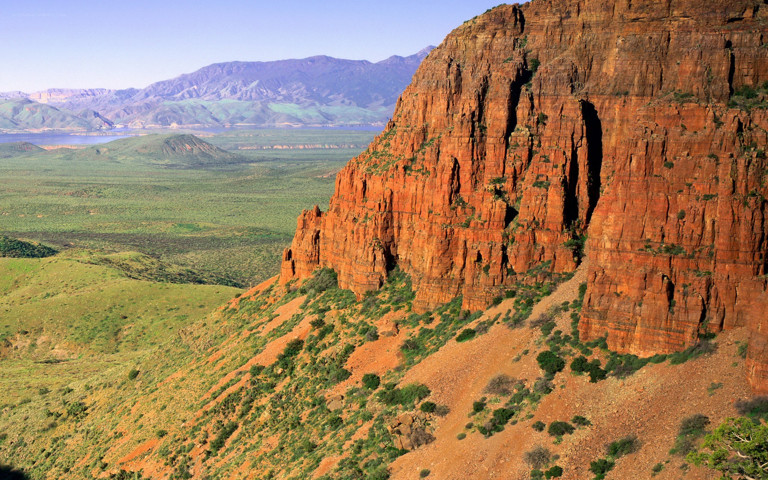 Red rock canyon landscape