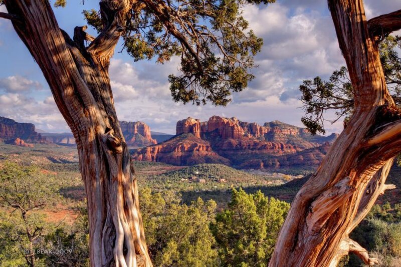 Red rock canyon landscape