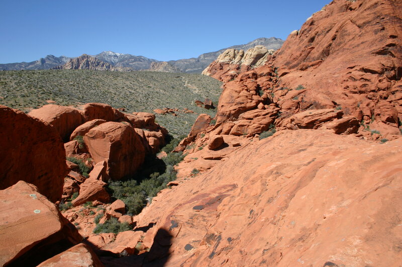 Red rock canyon landscape