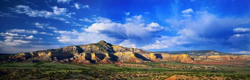 Red Rock Canyon Landscape — Blue, Dramatic, Afternoon, Photograph, Mountain