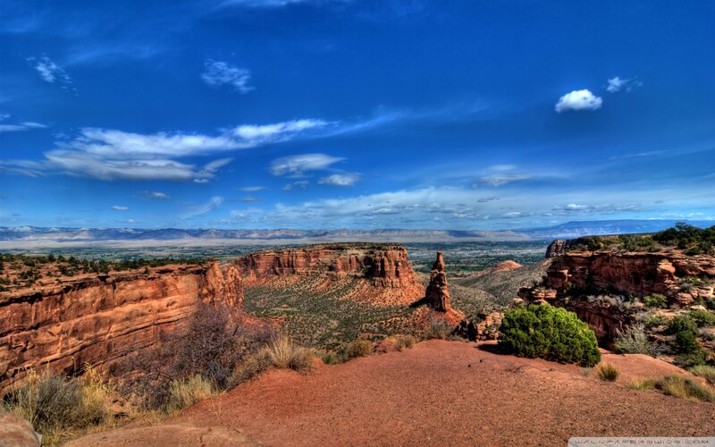 Red Rock Canyon Landscape — Blue, Dramatic