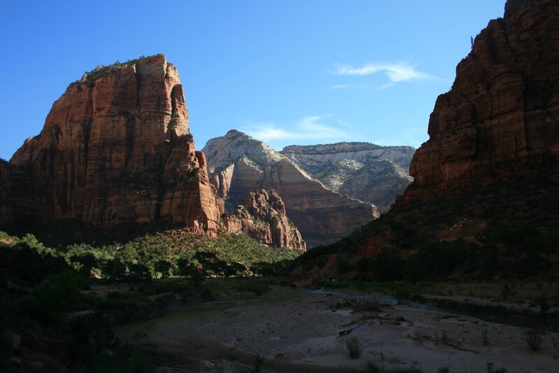 Red Rock Canyon Landscape — Blue, Serene, Afternoon, Photograph