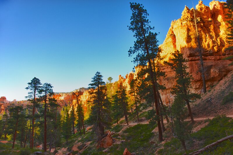 Red Rock Canyon Landscape — Blue, Serene, Sunset