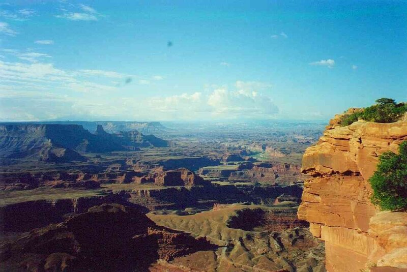 Red Rock Canyon Landscape — Blue, Serene