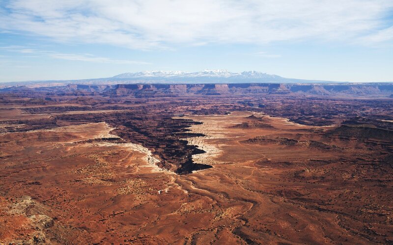 Red Rock Canyon Landscape — Brown, Serene, Afternoon