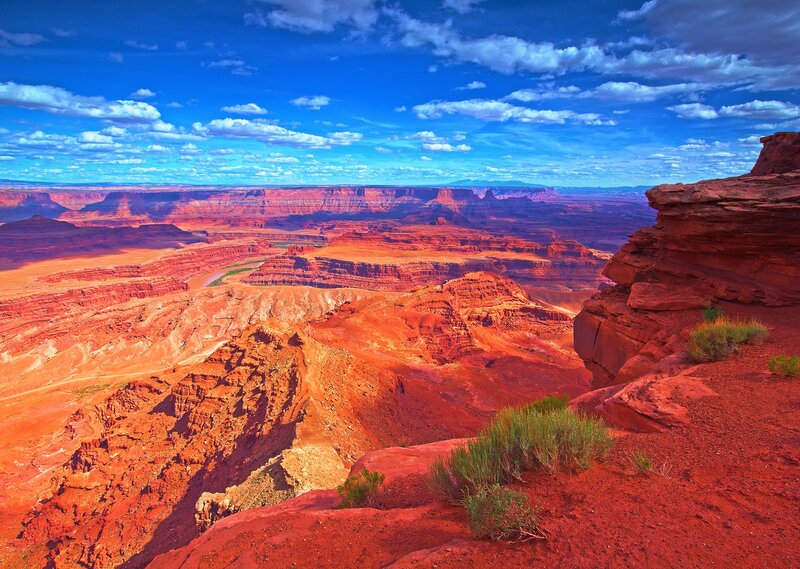 Red Rock Canyon Landscape — Dramatic, Afternoon, Photograph