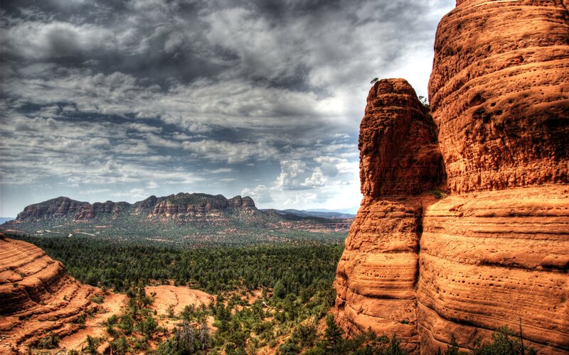 Red Rock Canyon Landscape — Dramatic, Afternoon
