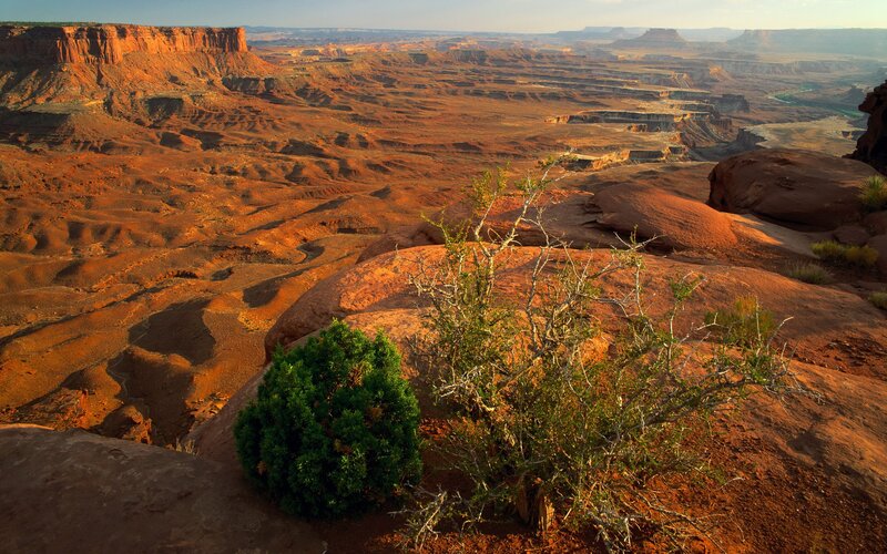 Red Rock Canyon Landscape — Dramatic, Sunset, Photograph, Rock Formations, Shrubs