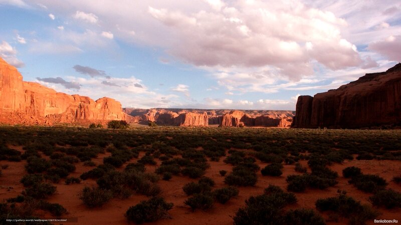 Red Rock Canyon Landscape — Dramatic, Sunset, Photograph, Sand