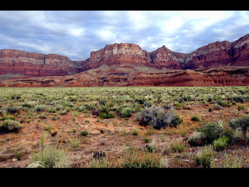 Red Rock Canyon Landscape — Dramatic