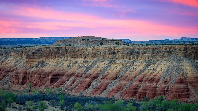 Red Rock Canyon Landscape — Pink