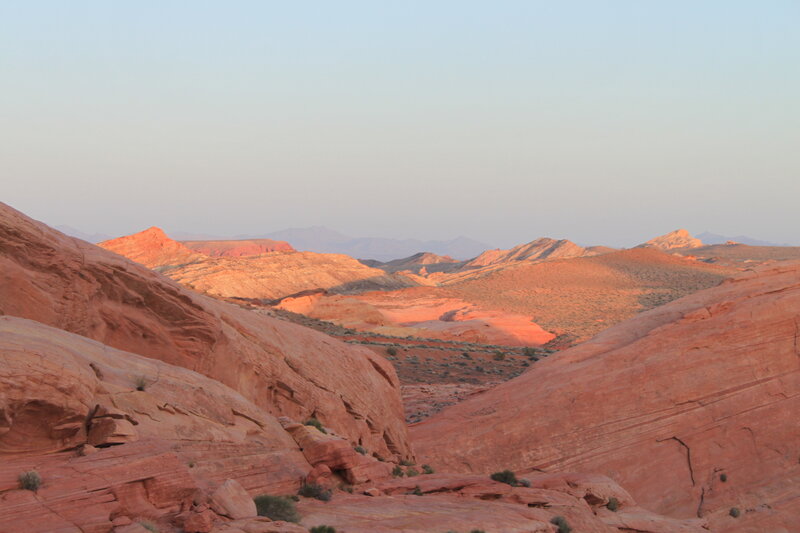 Red Rock Canyon Landscape — Serene, Sunset