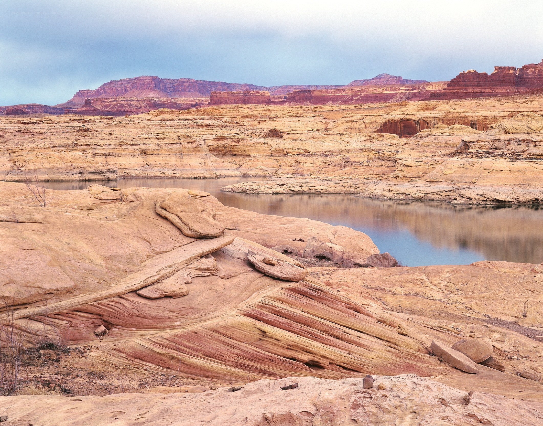Red rock canyon landscape