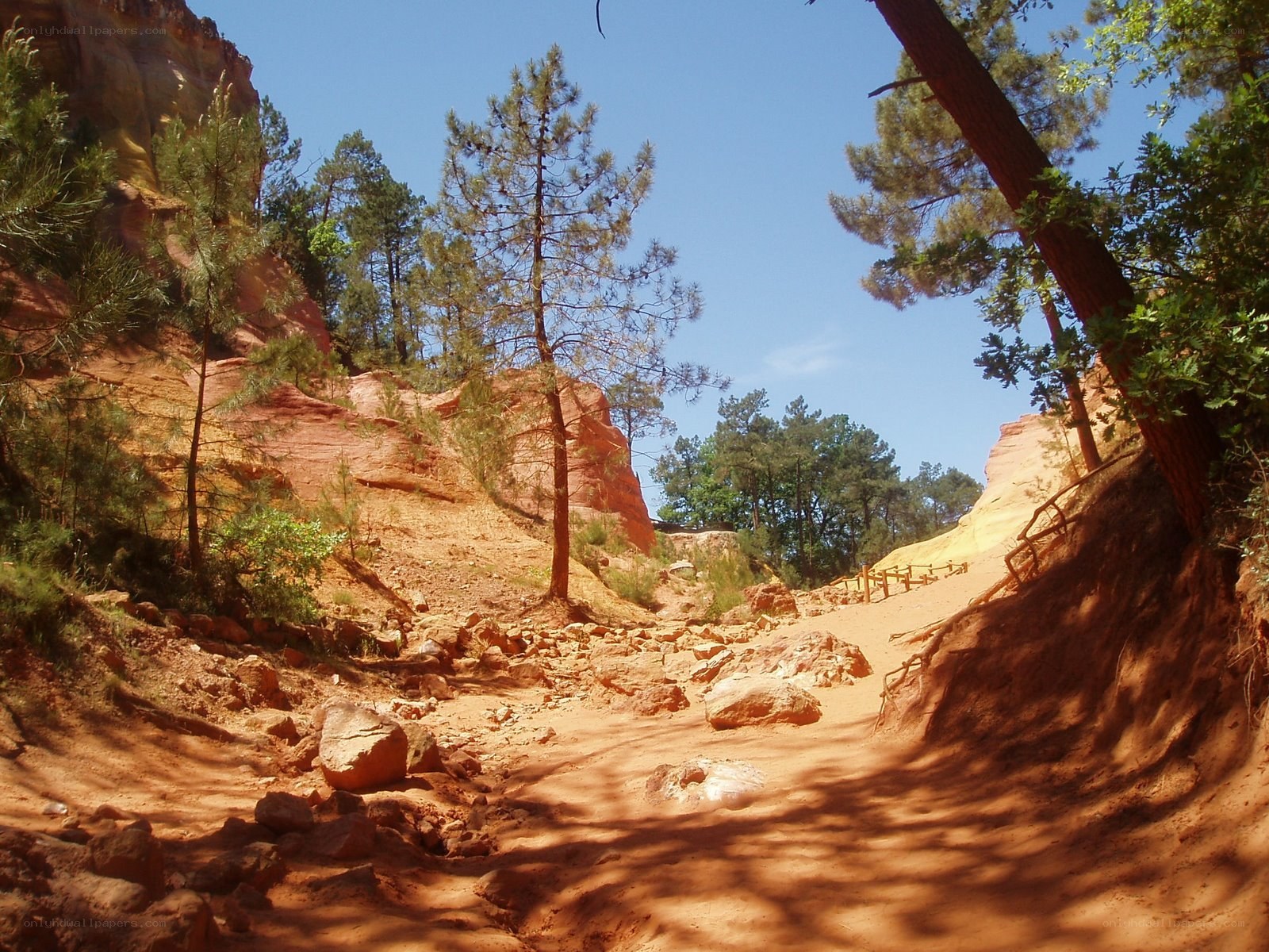 Red rock canyon trail