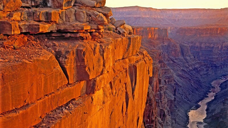 Red Rock Canyon Wall — Orange