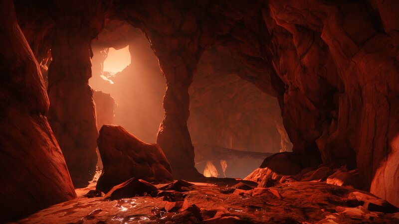 Red Rock Cave Interior