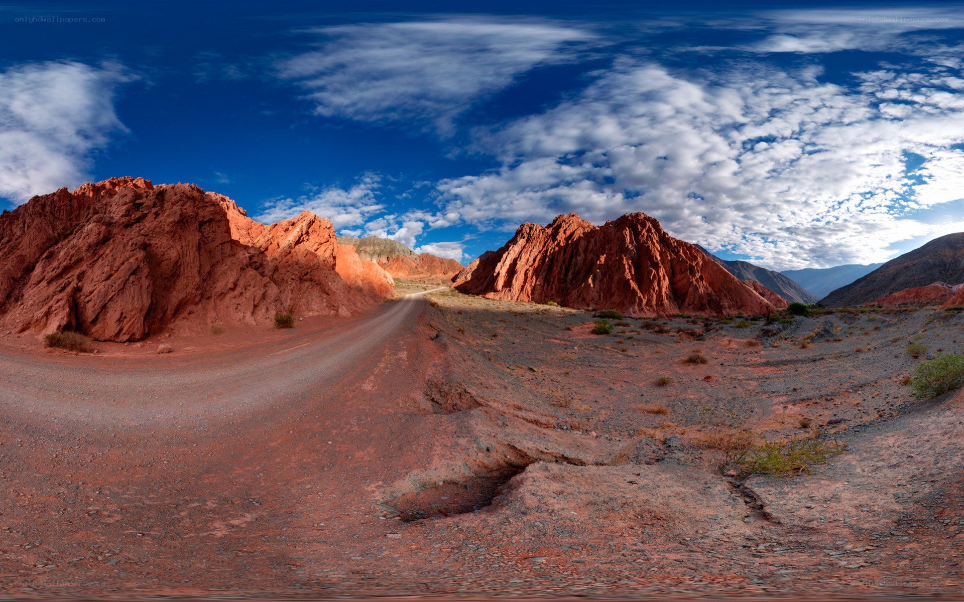 Red rock desert landscape
