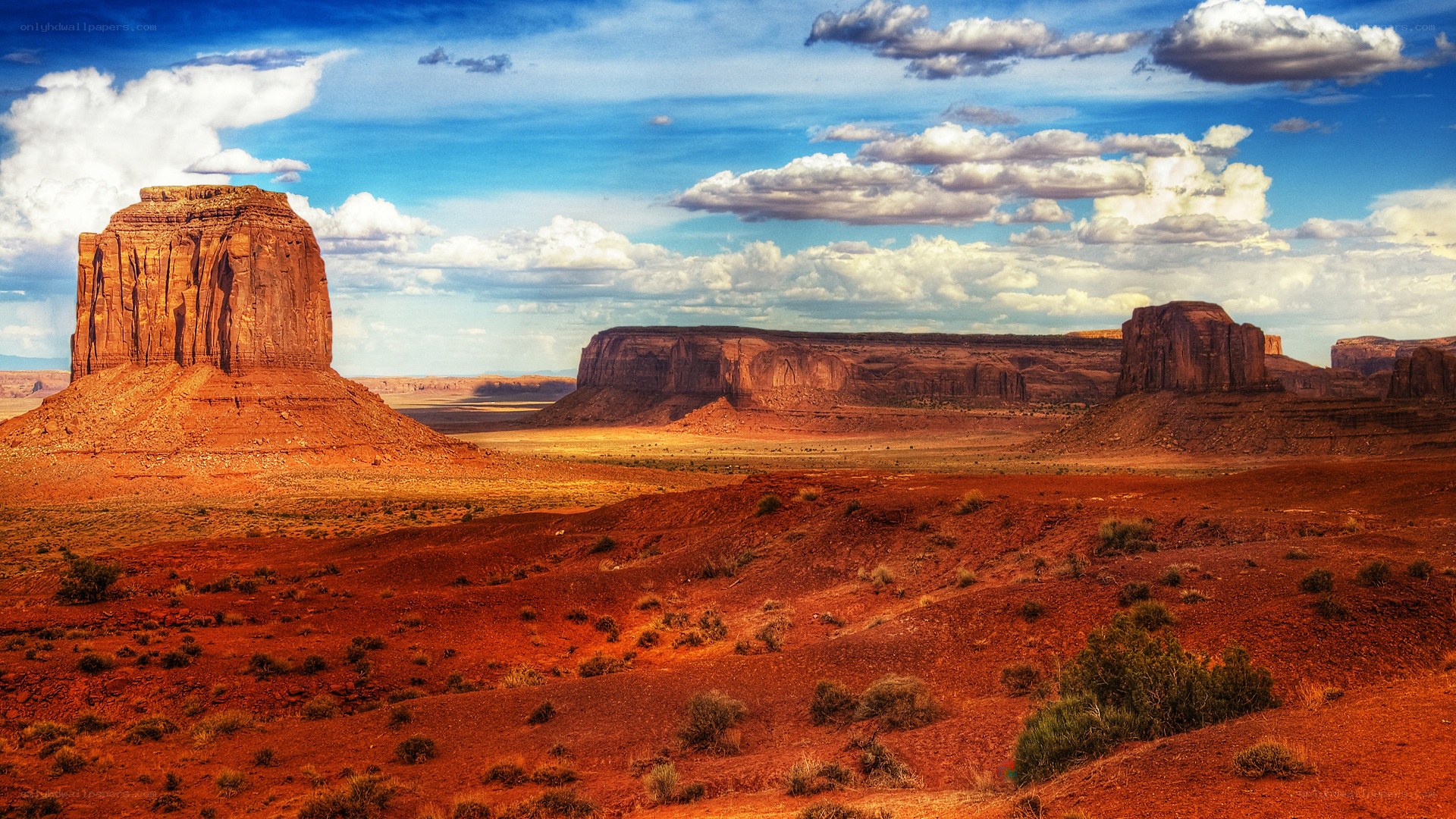 Red rock desert landscape