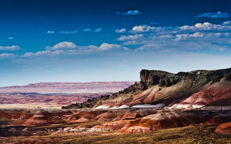 Red rock desert landscape