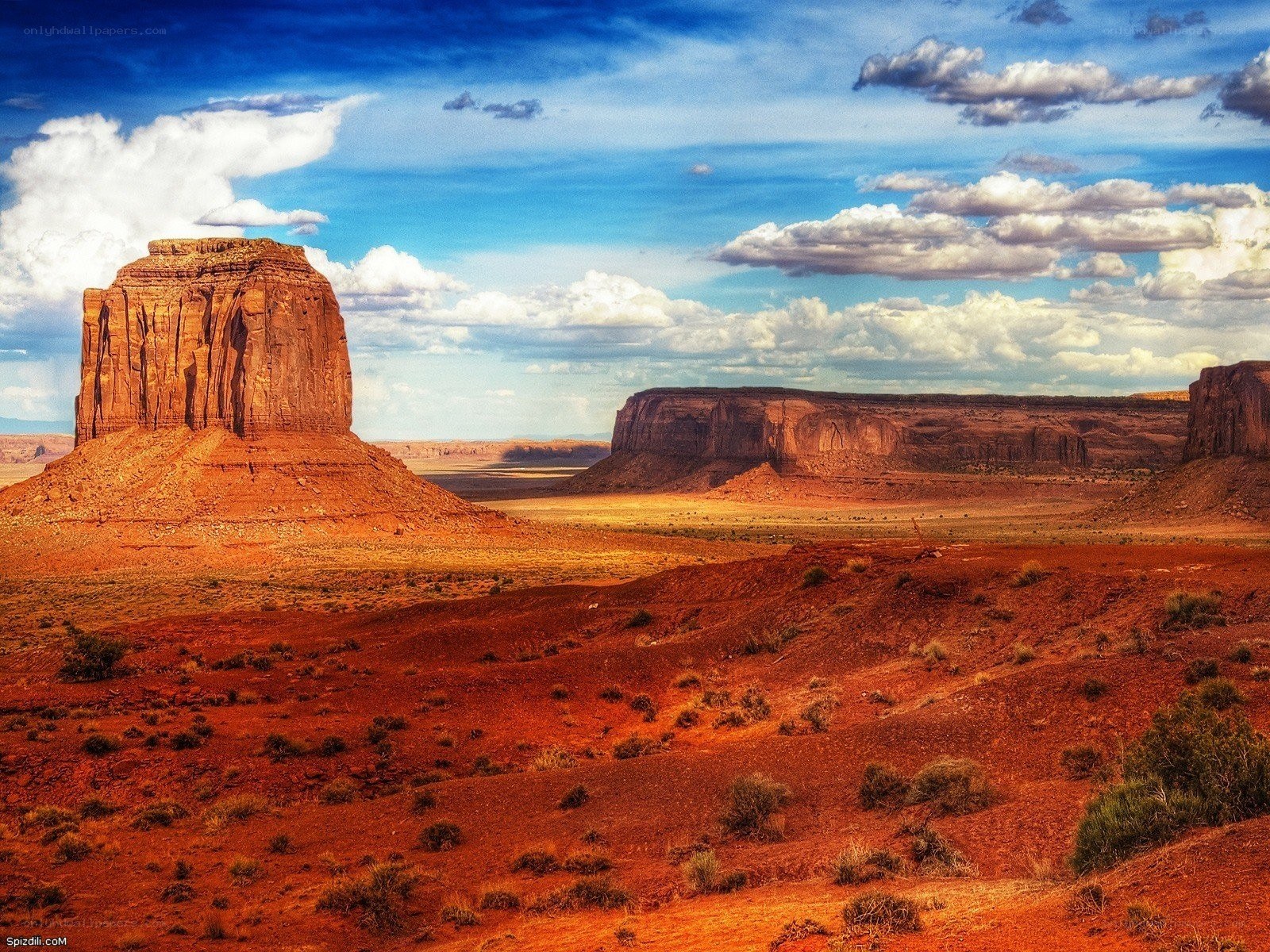 Red rock desert landscape