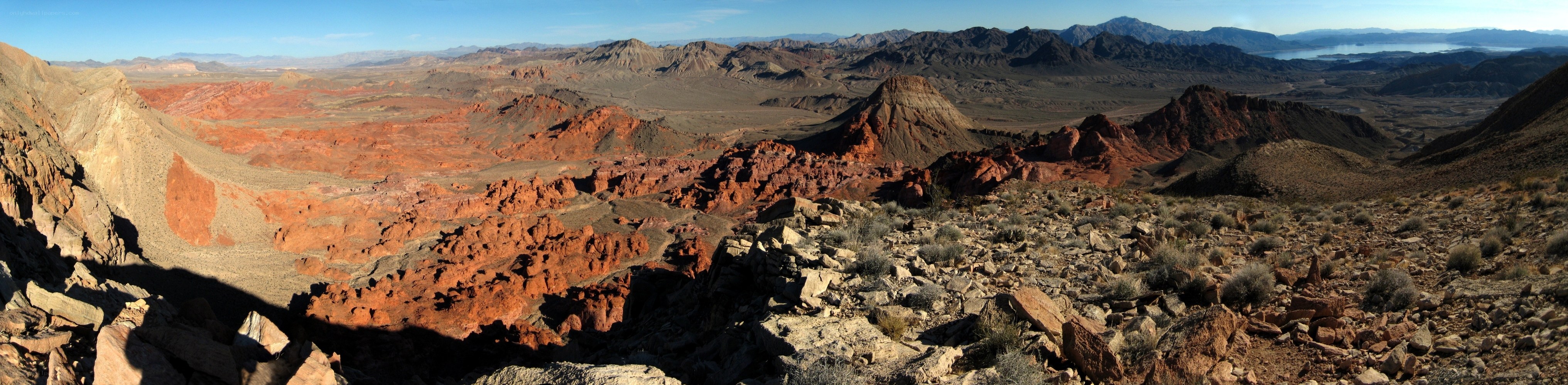 Red rock desert landscape