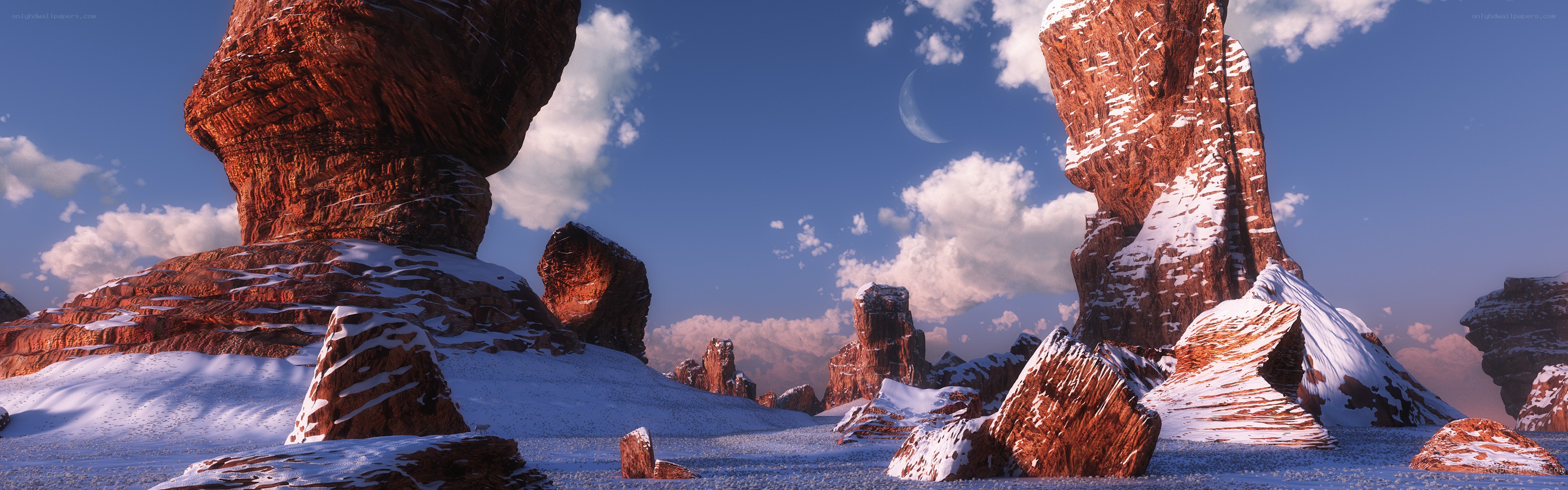 Red rock desert landscape
