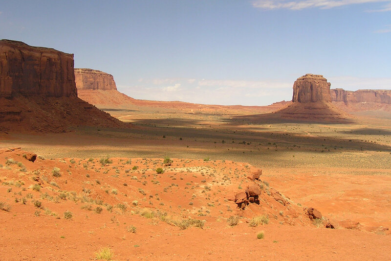 Red Rock Desert Landscape — Arid