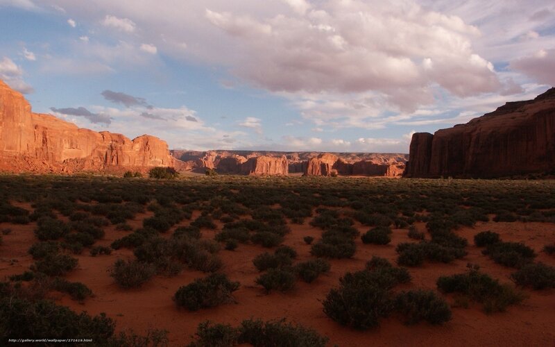 Red Rock Desert Landscape — Serene