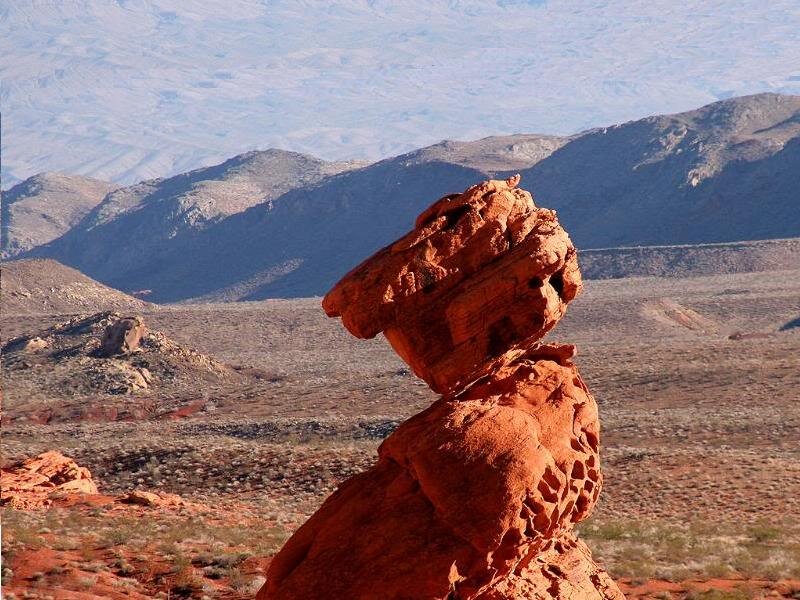 Red Rock Formation — Arid, Afternoon, Photograph, Mountains