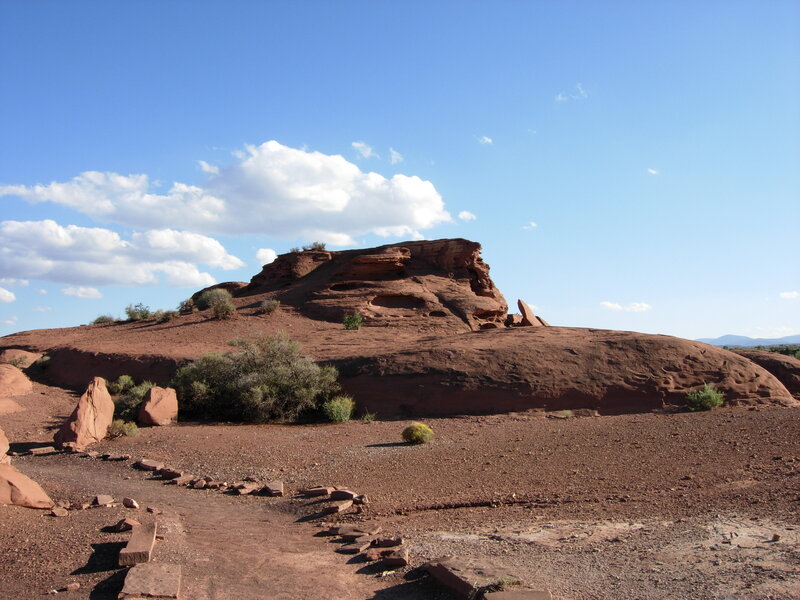 Red Rock Formation — Blue, Arid