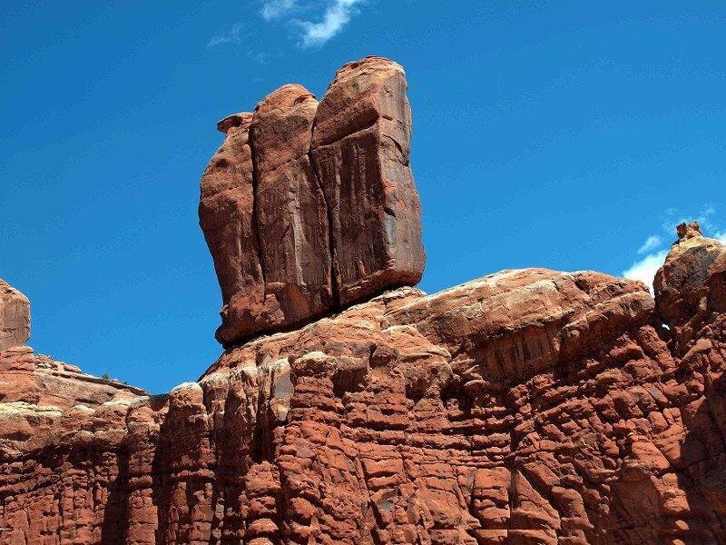 Red Rock Formation — Blue, Dramatic