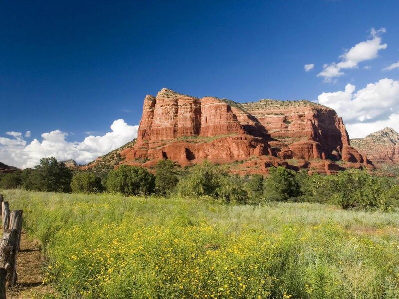 Red Rock Formation — Blue, Serene, Afternoon
