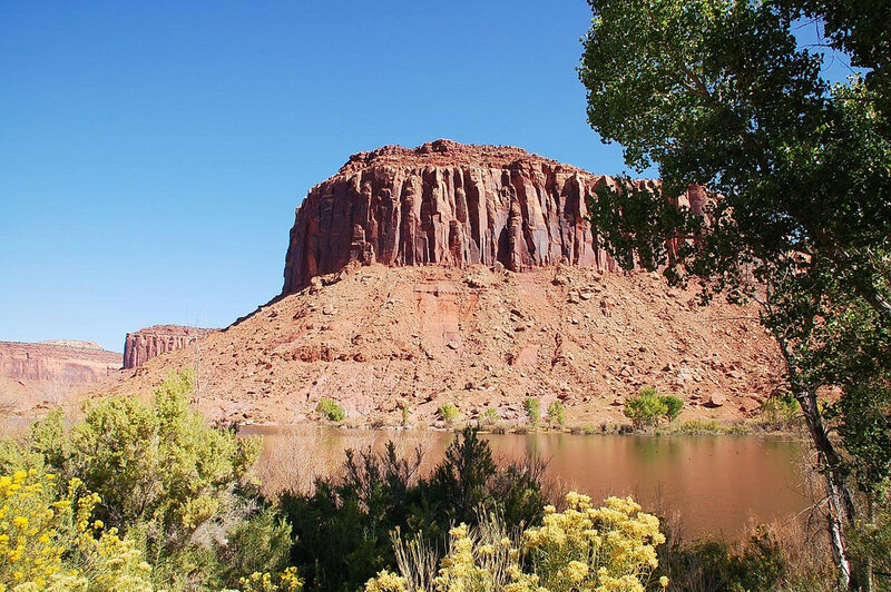 Red Rock Formation — Blue, Serene