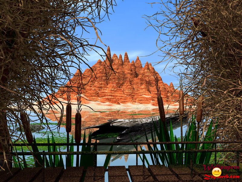 Red Rock Formation — Blue